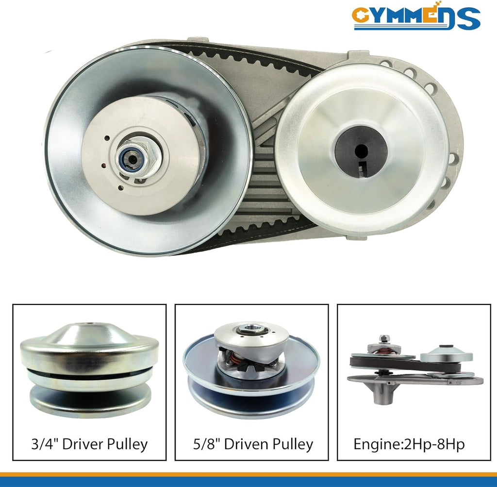 30 Series Torque Converter CVT Clutch 3/4" Bore 10T #40/41/420 & 12T #35 Chain Replacement Drive Belt Pulley Parts Kit P4770