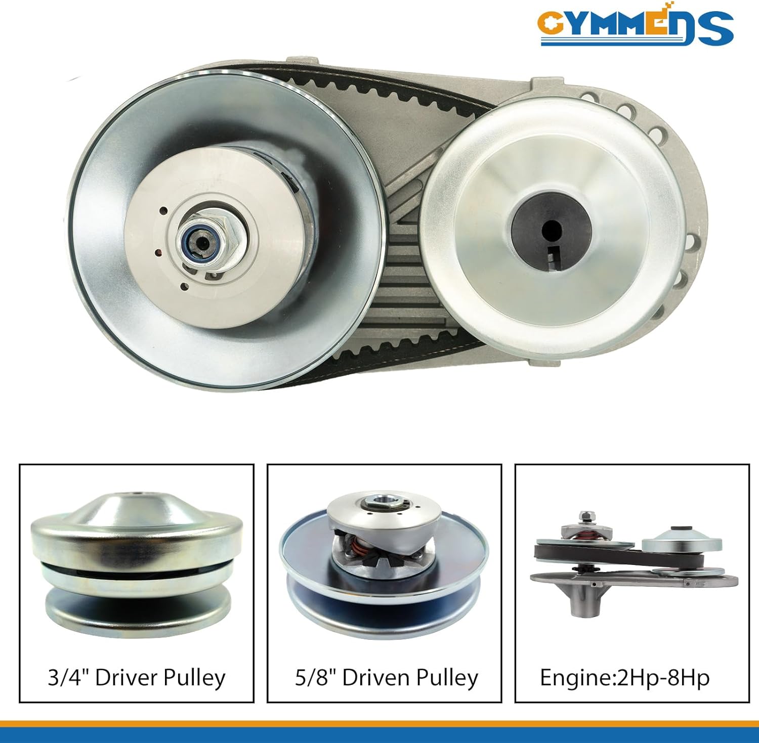 30 Series Torque Converter CVT Clutch 3/4" Bore 10T #40/41/420 & 12T #35 Chain Replacement Drive Belt Pulley Parts Kit P4770