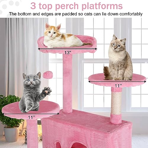 Dark Gray 70 Inches Cat Tree with Litter Box Enclosure U486