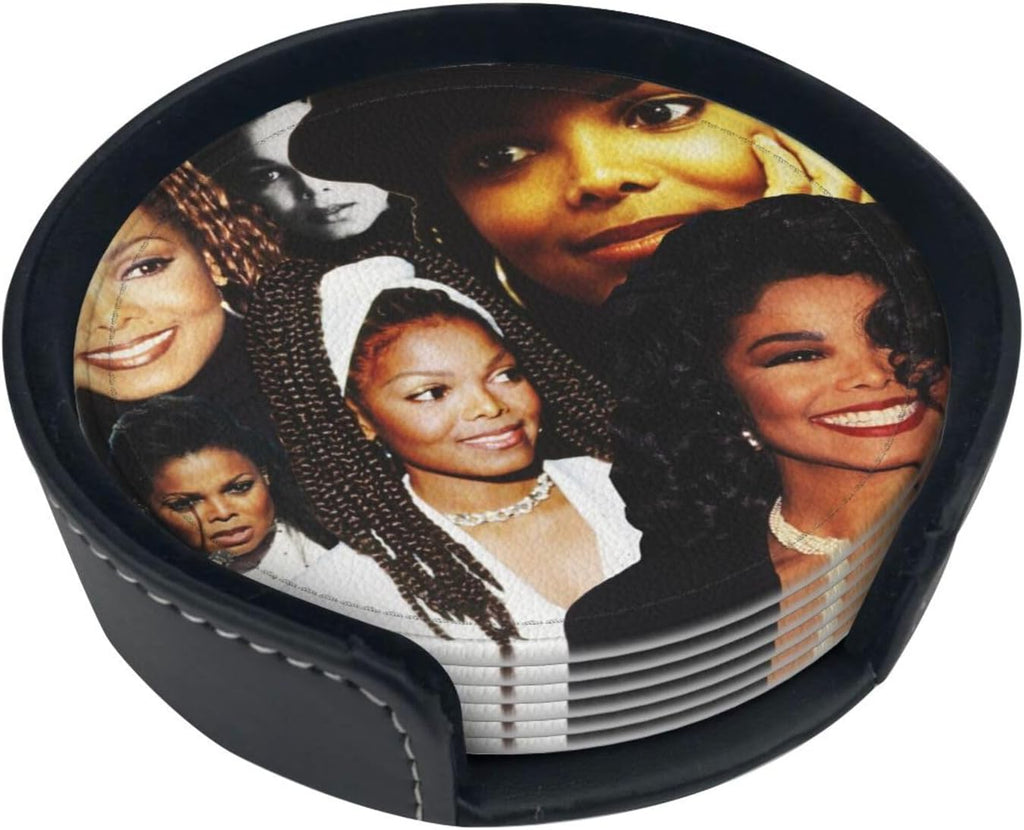 6 Pcs Coasters with Holder I204