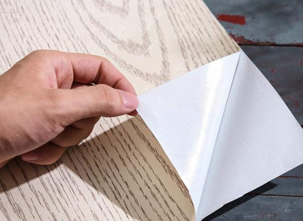 15.8inch by 79inch Wood Grain Adhesive Vinyl Film Peel Stick Wallpaper Z182344