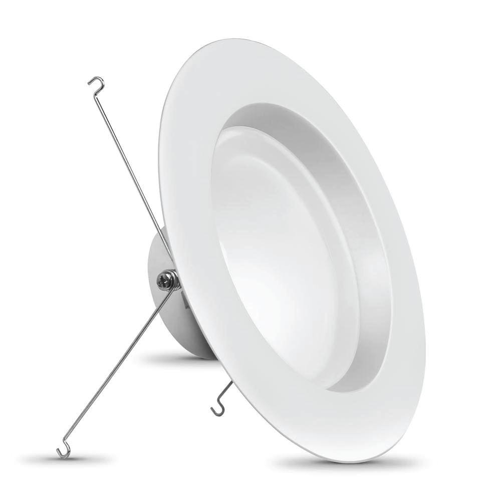 5 in./6 in. 120-Watt Equivalent Selectable CCT Integrated LED Retrofit White Recessed Light Trim Downlight V2252