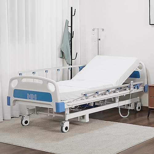 Electric Hospital ICU Bed with Mattress & IV Pole B92707