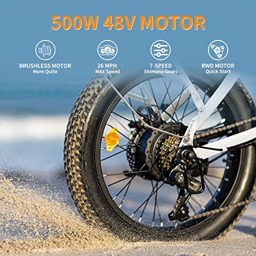 850W Motor 28MPH Max Speed Folding Ebike with 48V 10AH Removable Battery X3830