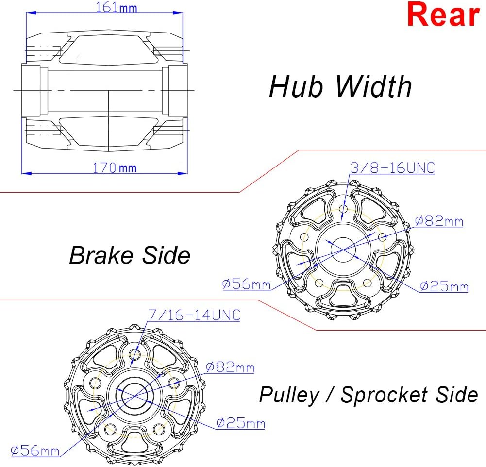 21 x 2.15 18 x 3.5 Fat Spoke Front Rear Wheel Rim Set F4950