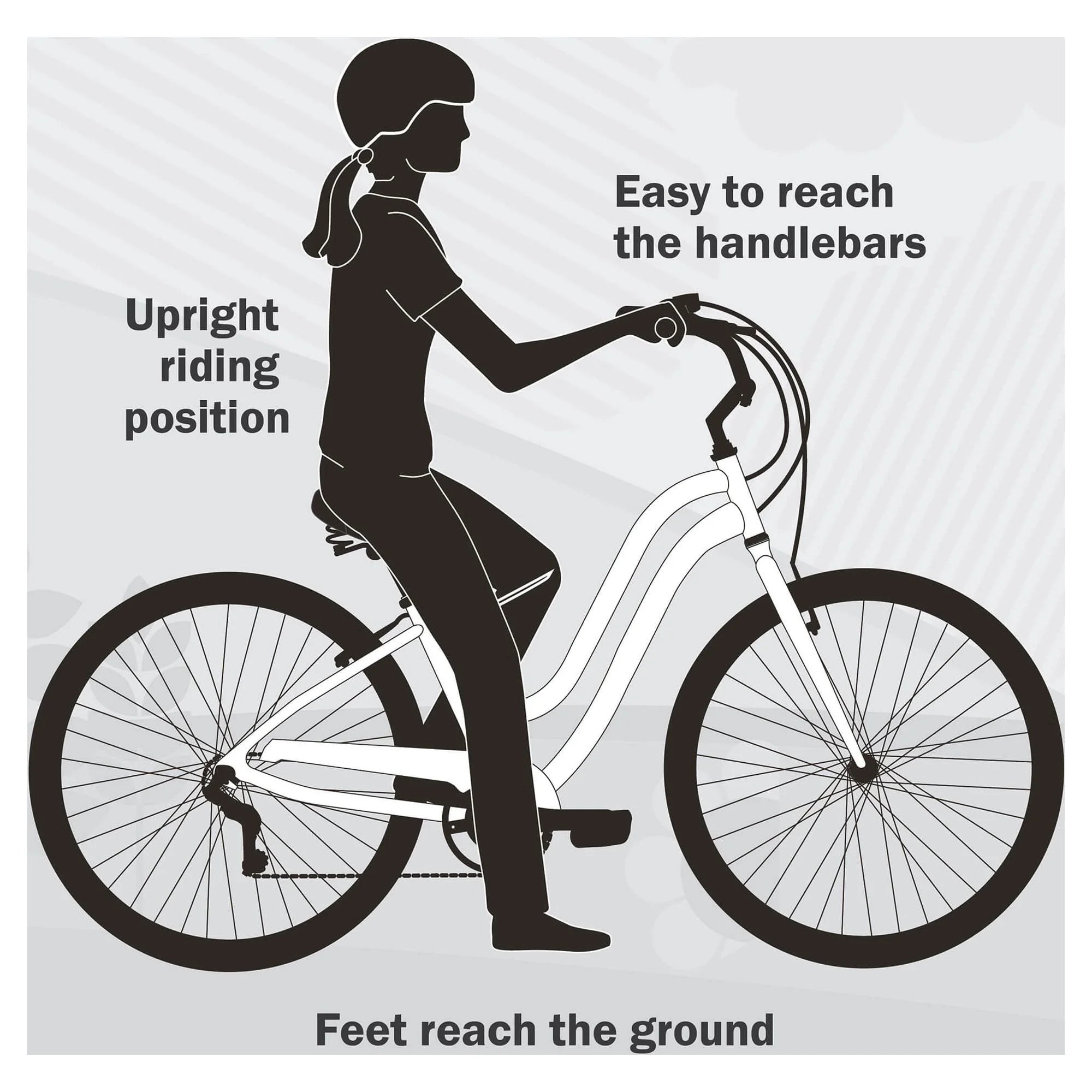 Gray 26" Women's Cruiser Bike N477
