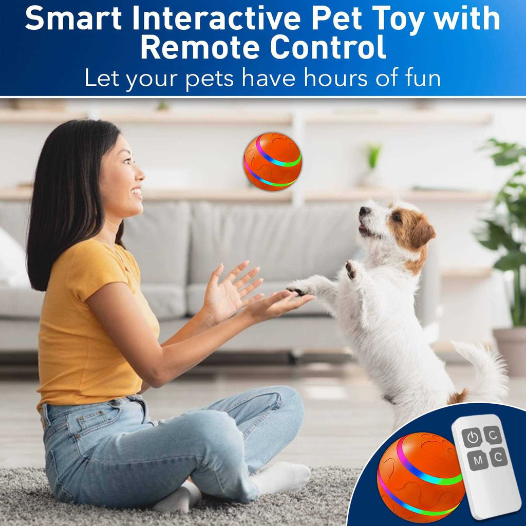 Interactive Dog Toy Ball with Remote Control V2728
