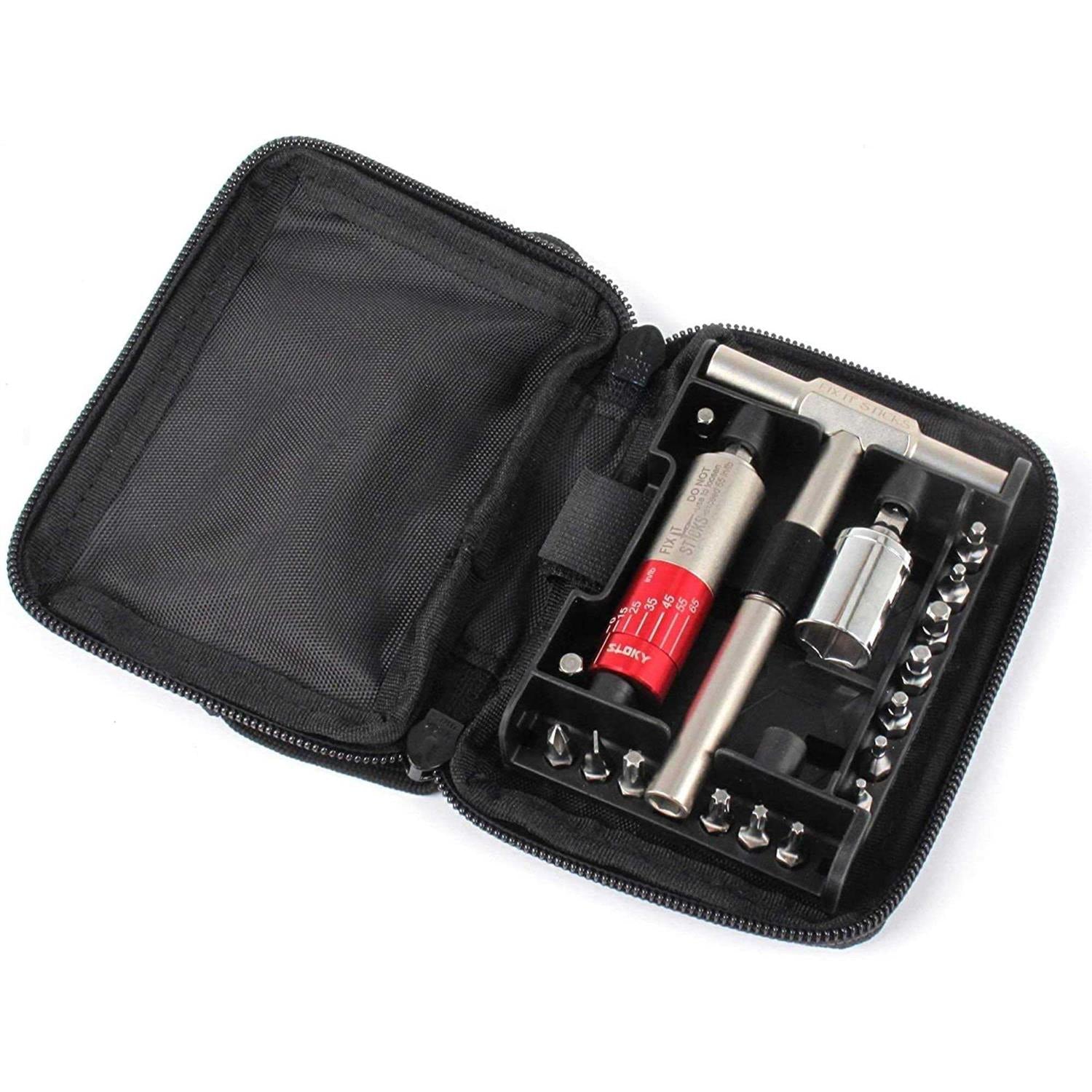 15-65 Inch Lbs Torque Driver Kit with Locking Ratcheting Wrench T912190