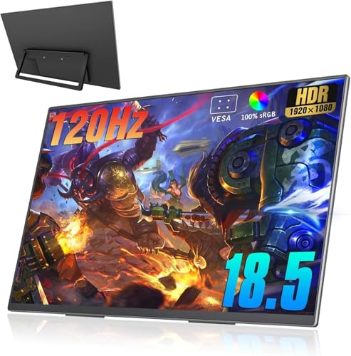 18.5 inch 120Hz 1080P FHD HDR USB HDMI Portable Monitor with Sleeve K5557