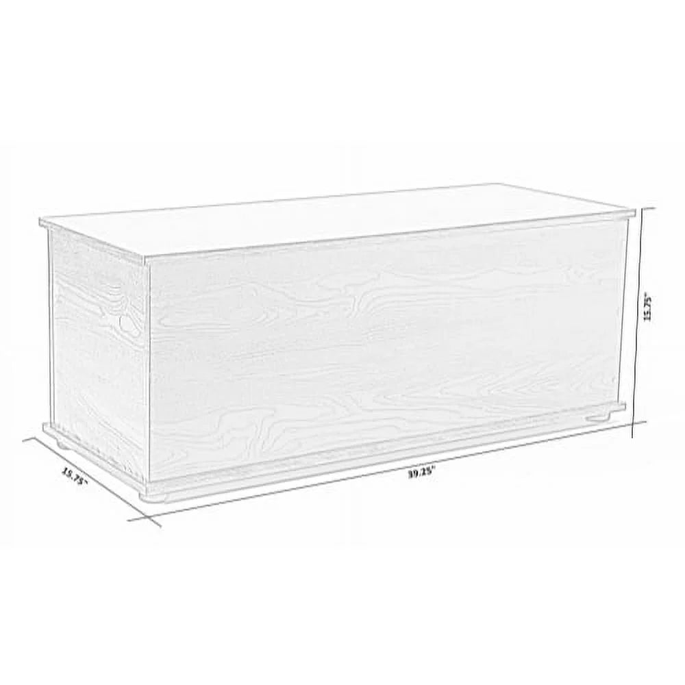 Brown Wooden Toy Box R638