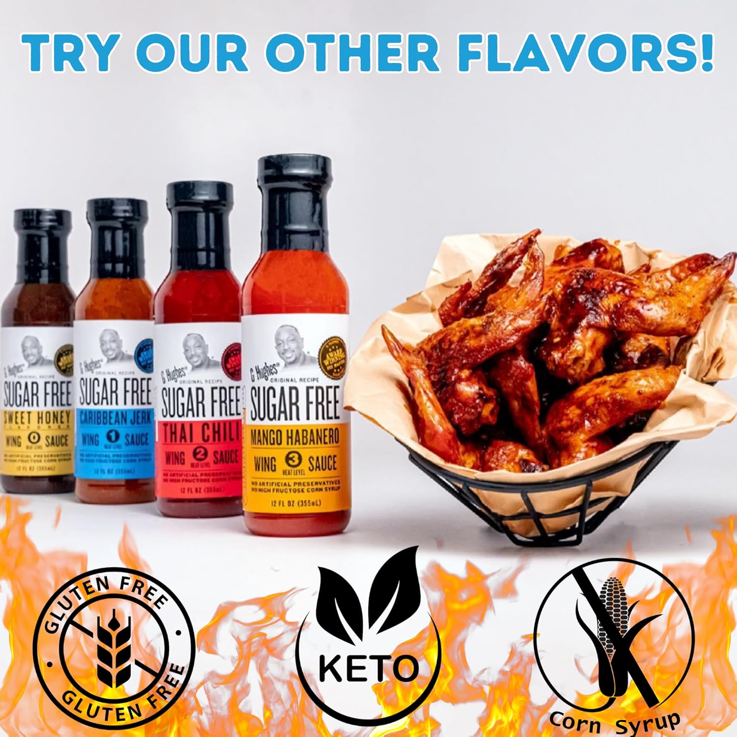 Caribbean Jerk Wing Sauce, 12 Oz. (3 pack) Y7518