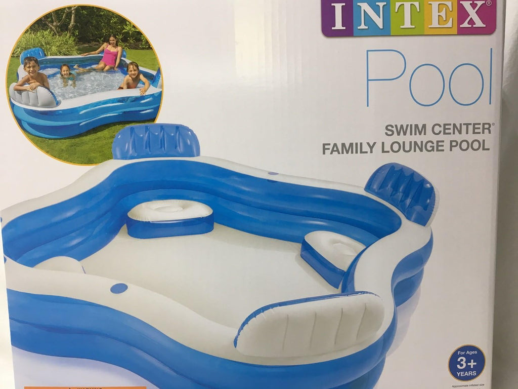 Inflatable Swimming Pool with 4 Built-in Seats T442