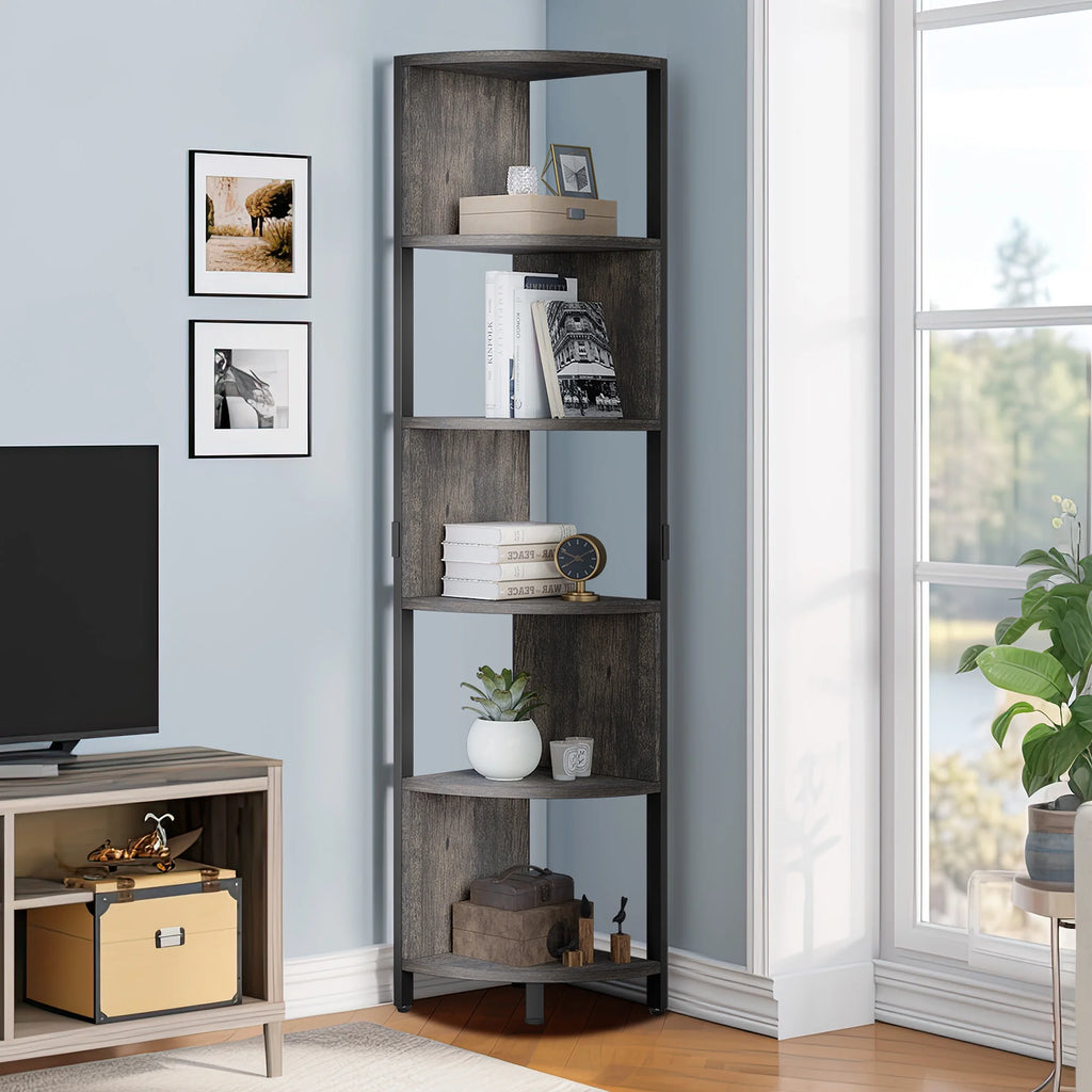 6-Tier Corner Bookcase Z7998