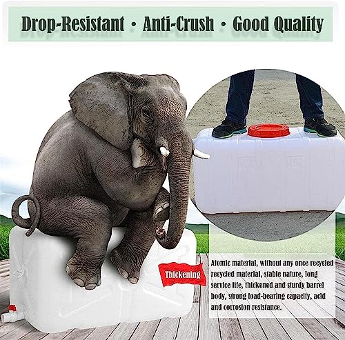 White Food-Grade Plastic Water Tank with Faucet 200L P477322