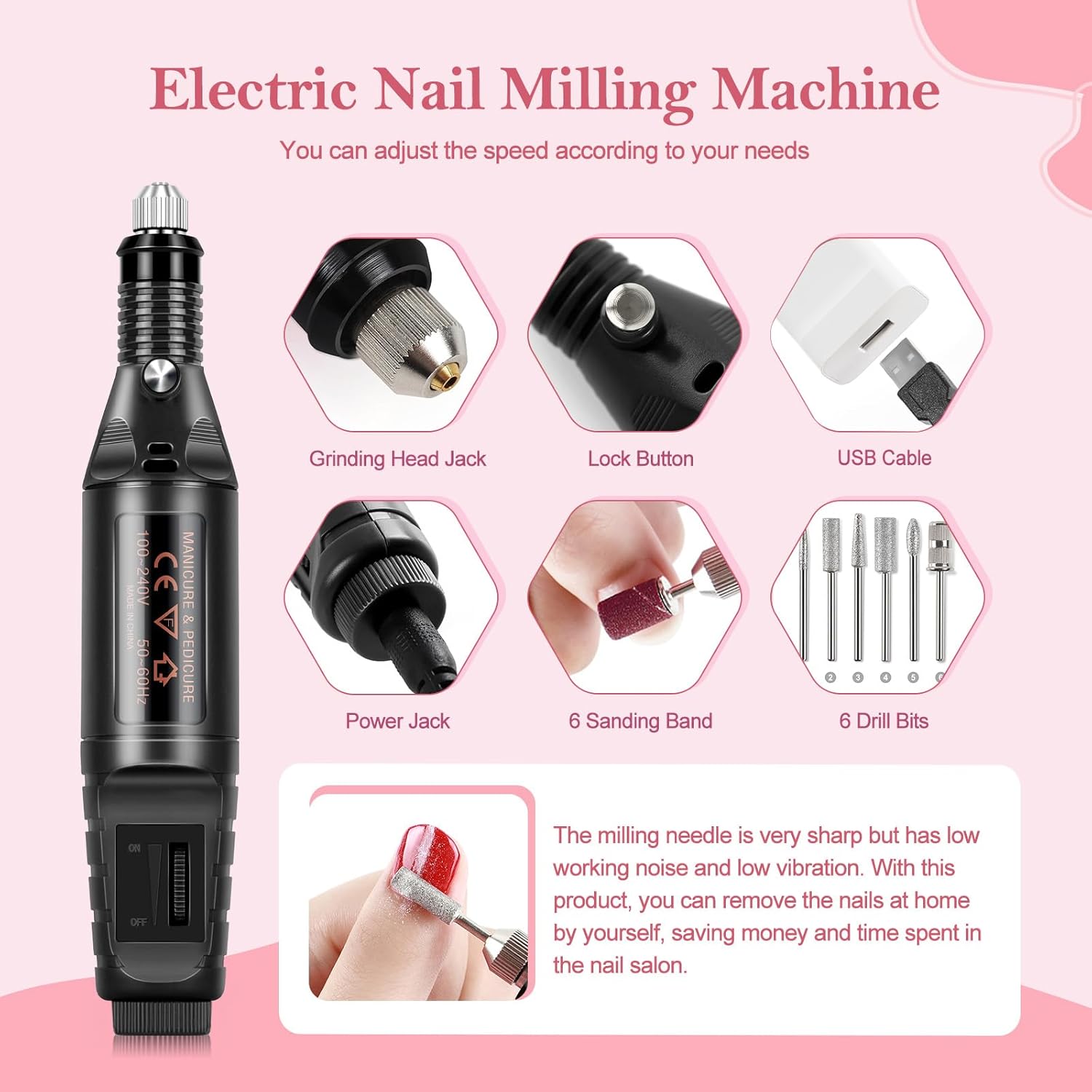 10pcs Gel Nail Polish Kit with U V Light and Drill Z574362
