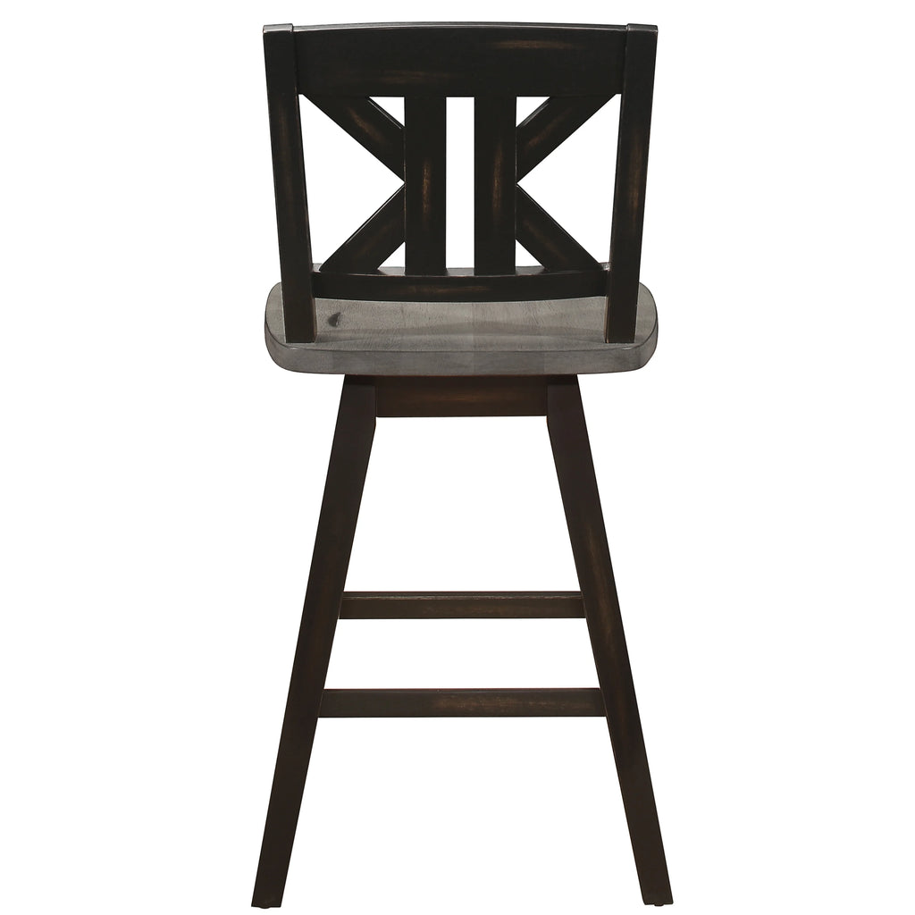 Black Sand-Through Swivel Counter Stool L752