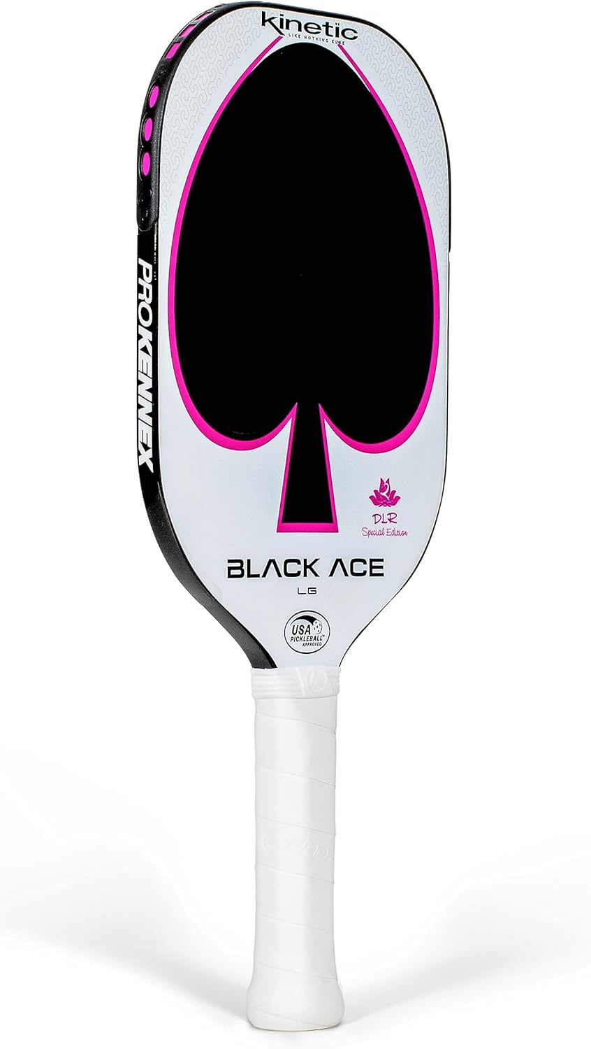 Black Ace LG Pickleball Paddle with Carbon Fiber Face G455