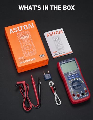 Digital Multimeter TRMS 6000 Counts Auto-Ranging Tester K45223