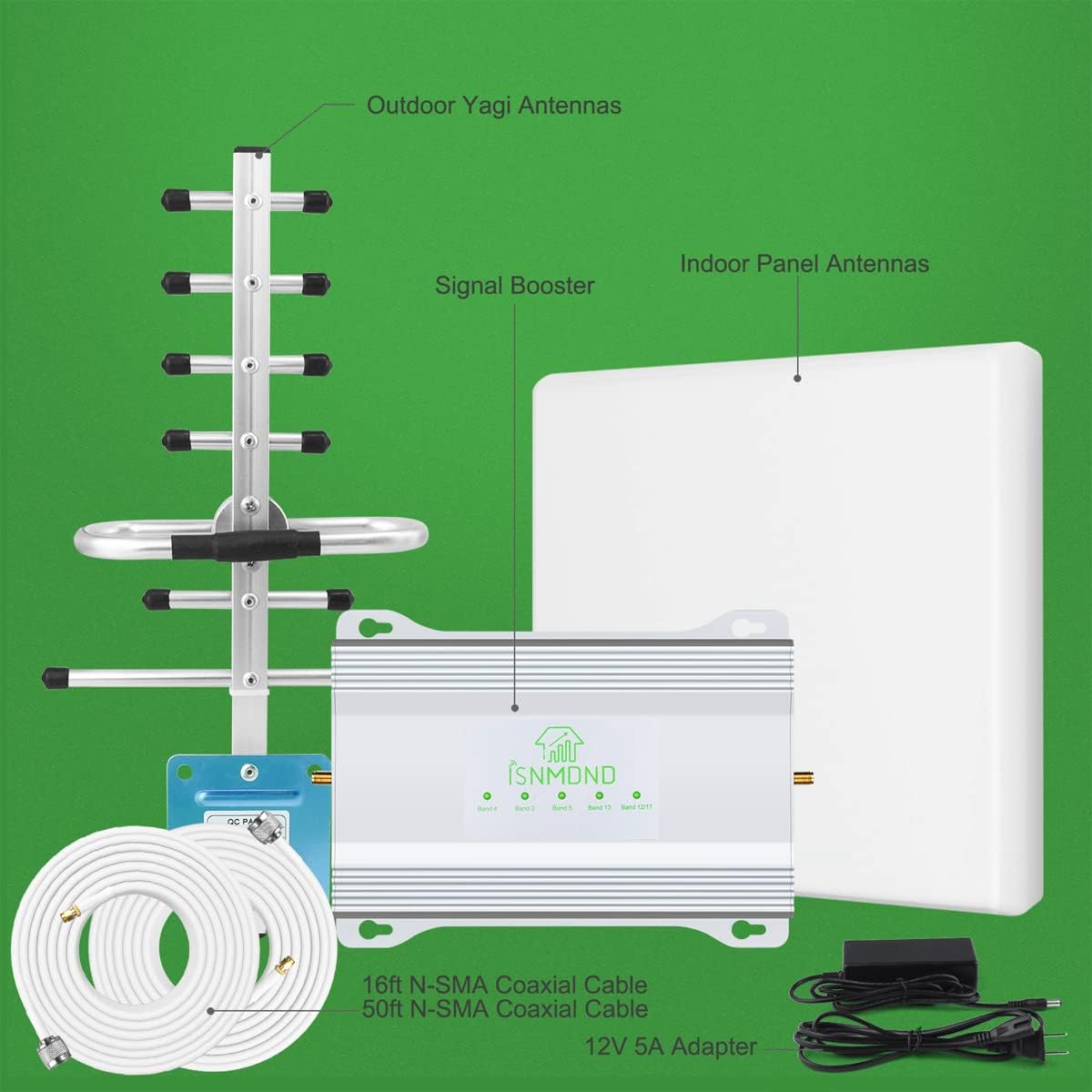 Cell Phone Booster for 4G LTE & 5G up to 6,000 sq ft I662391