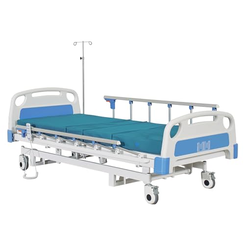 Electric Hospital ICU Bed with Mattress & IV Pole B92707