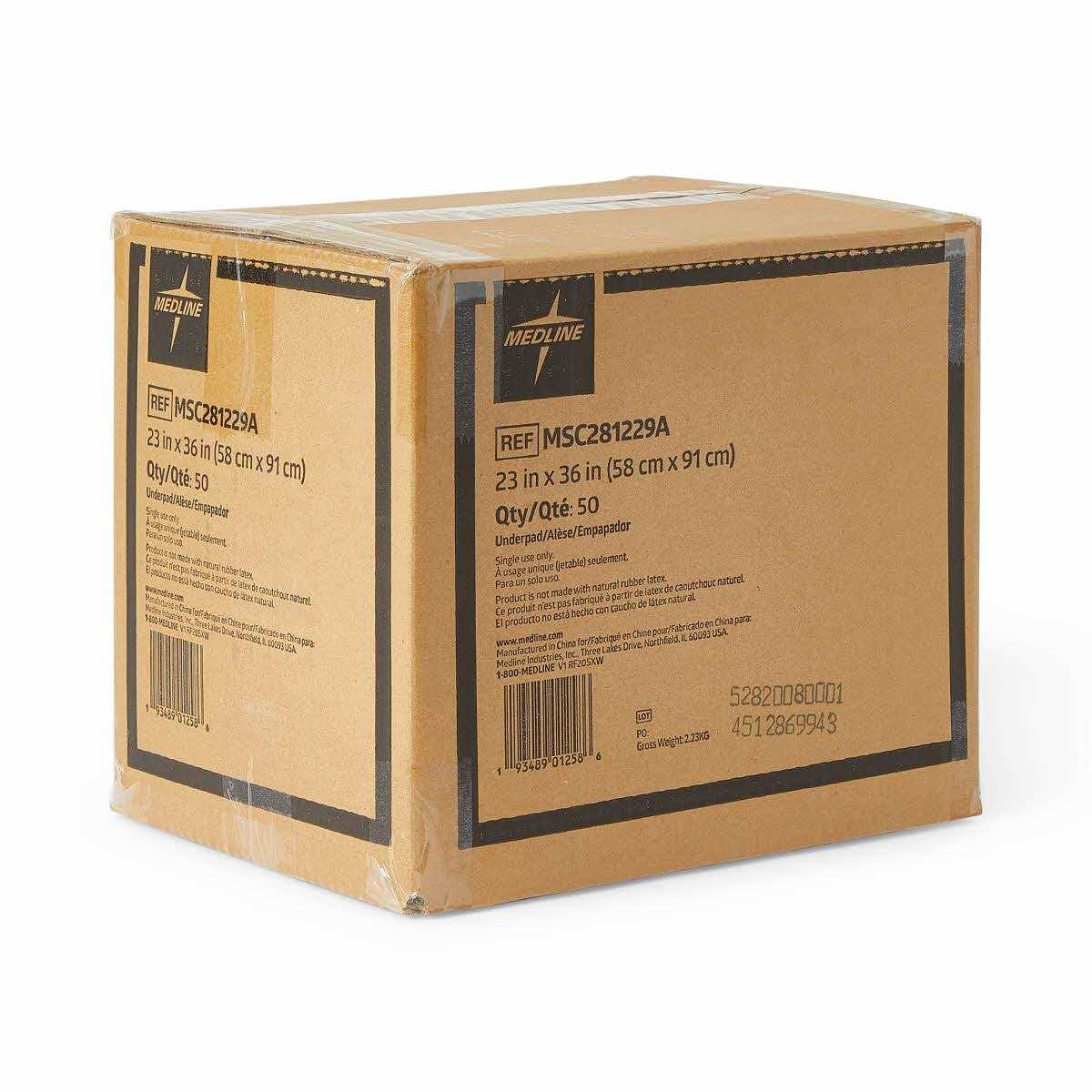 Disposable Chucks Pads 23 x 36 inches Ultra-Light Absorbency Pee Pads W145
