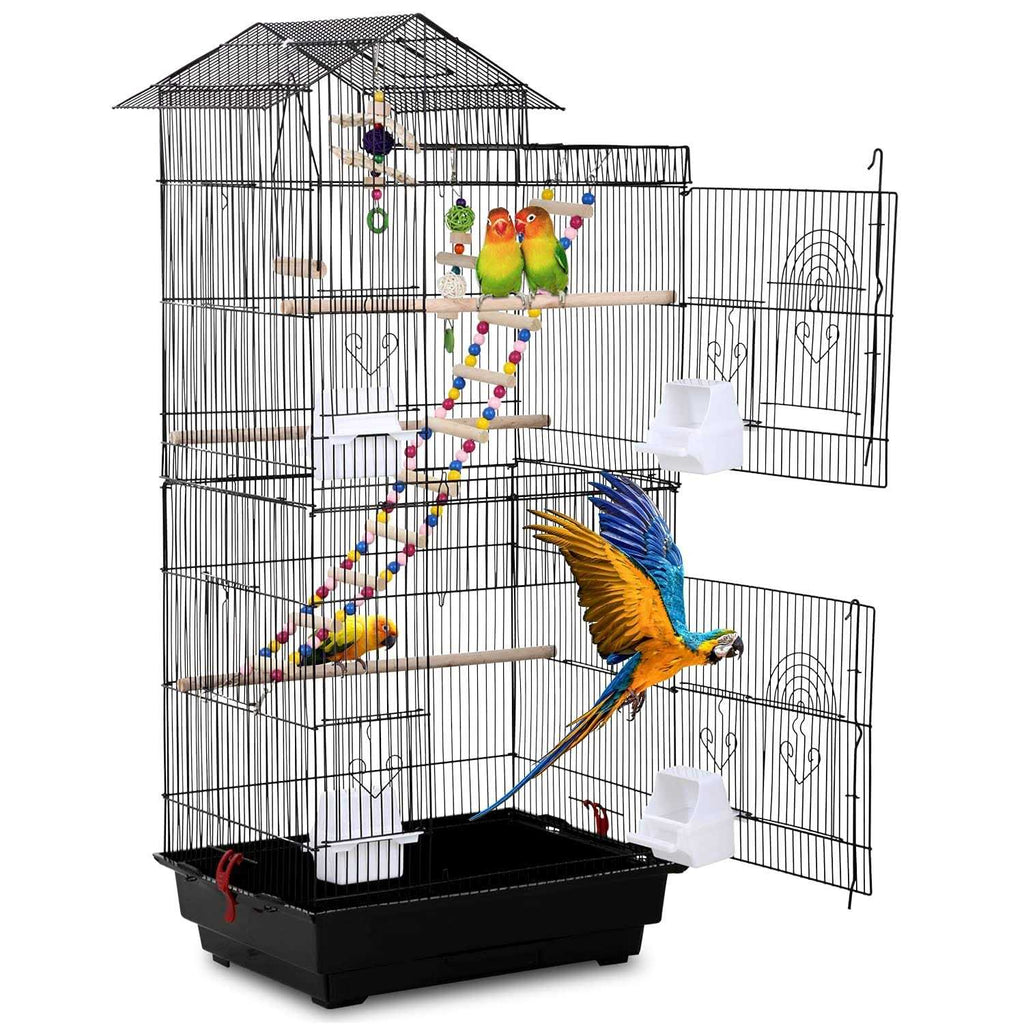 Bird cage 39 inch with Bird Stand Medium Roof Top Large Flight cage H829638