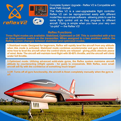 EDF Jet Remote Control Airplane 80mm Ducted Fan 12-Blade 6 Channel PNP V942