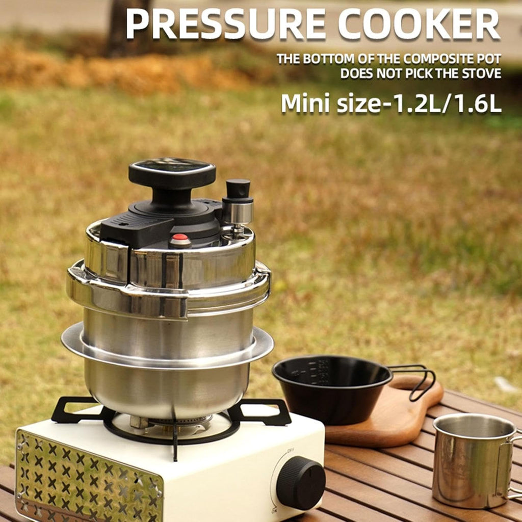 Compact Pressure Cooker with Double Caliper Locking Lid I866