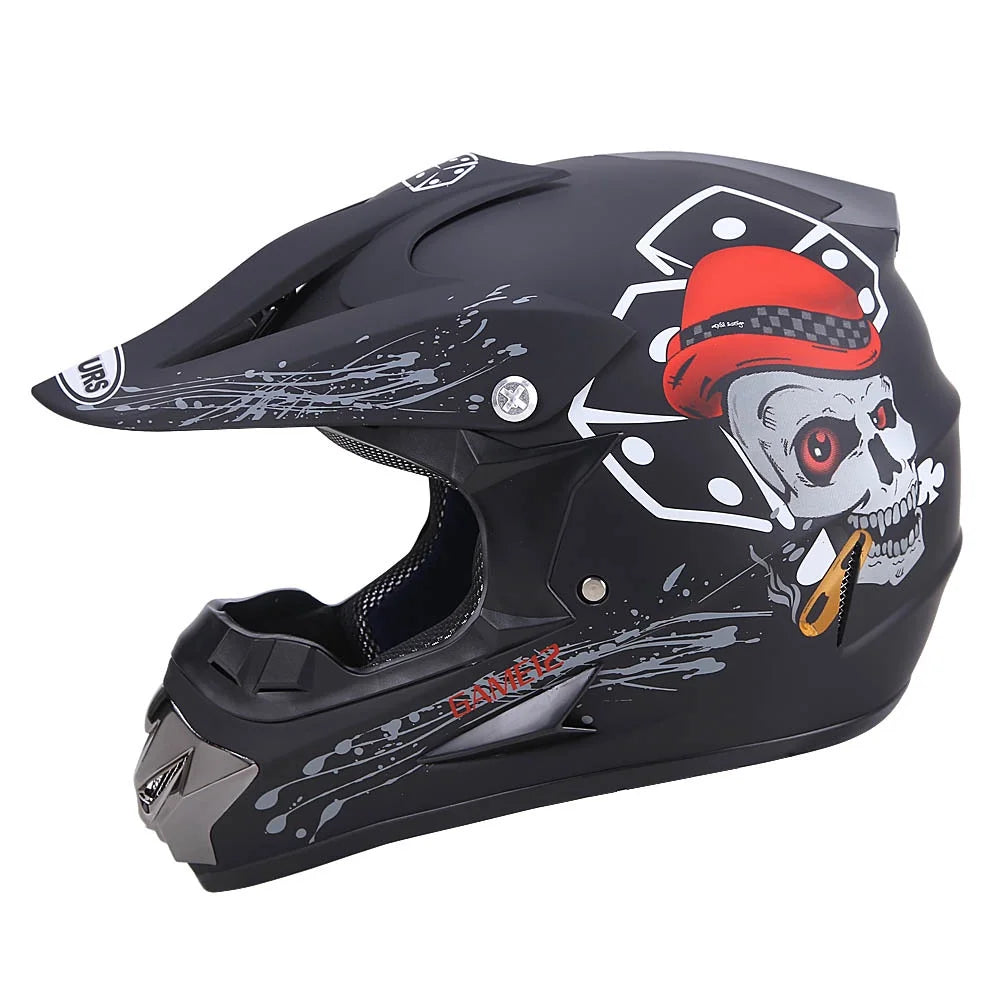 Black Open Face Off-road Motorcycle Helmet J91804