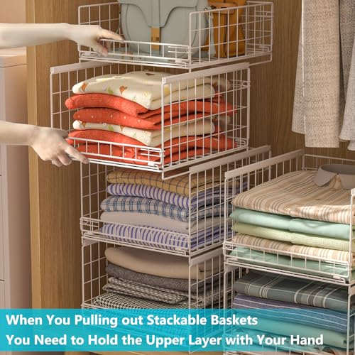 Black 4-tier Sliding Closet Organizers and Drawer Storage Shelves I337
