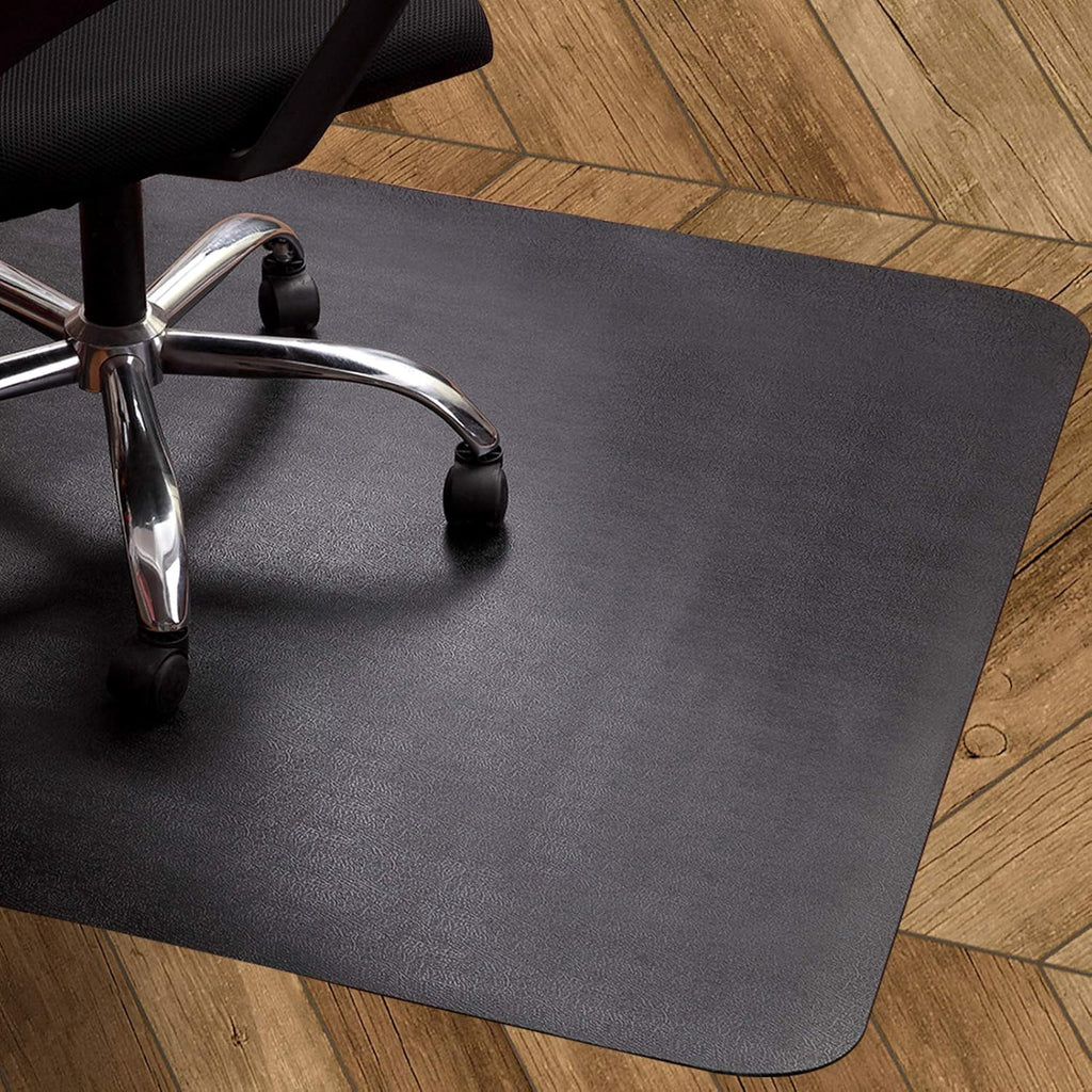 Black Non-Curve 47x35 inches Chair Mat T987