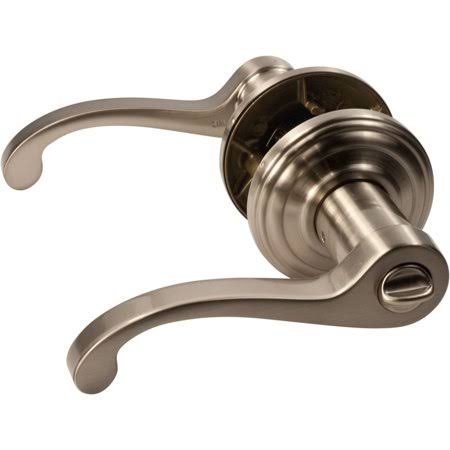 Satin Nickel Privacy Leverset J81486