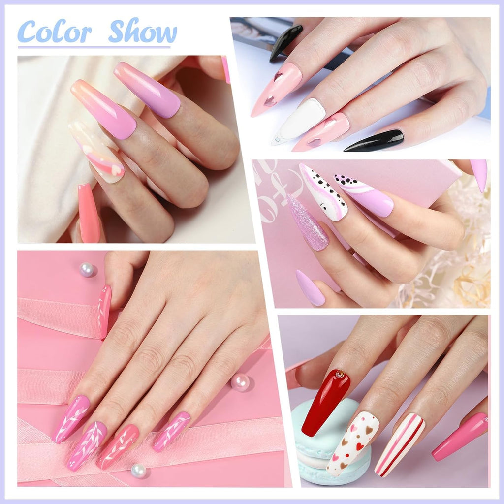 10pcs Gel Nail Polish Kit with U V Light and Drill Z574362