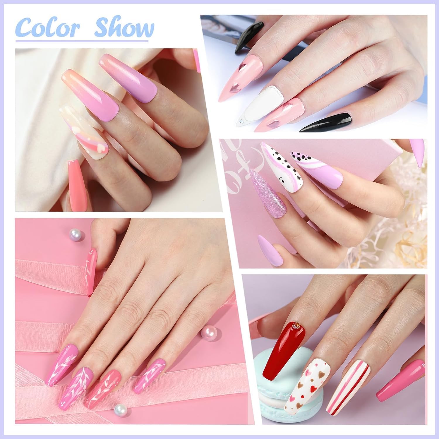 10pcs Gel Nail Polish Kit with U V Light and Drill Z574362