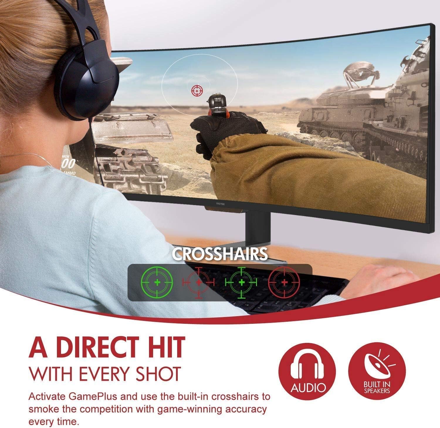 49-Inch Super Ultrawide 32:9 Curved Monitor, 144Hz HDR 3840x1080p L409
