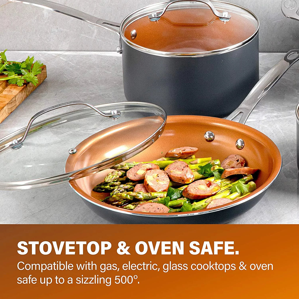 12 Piece Non-stick Cookware Set V711