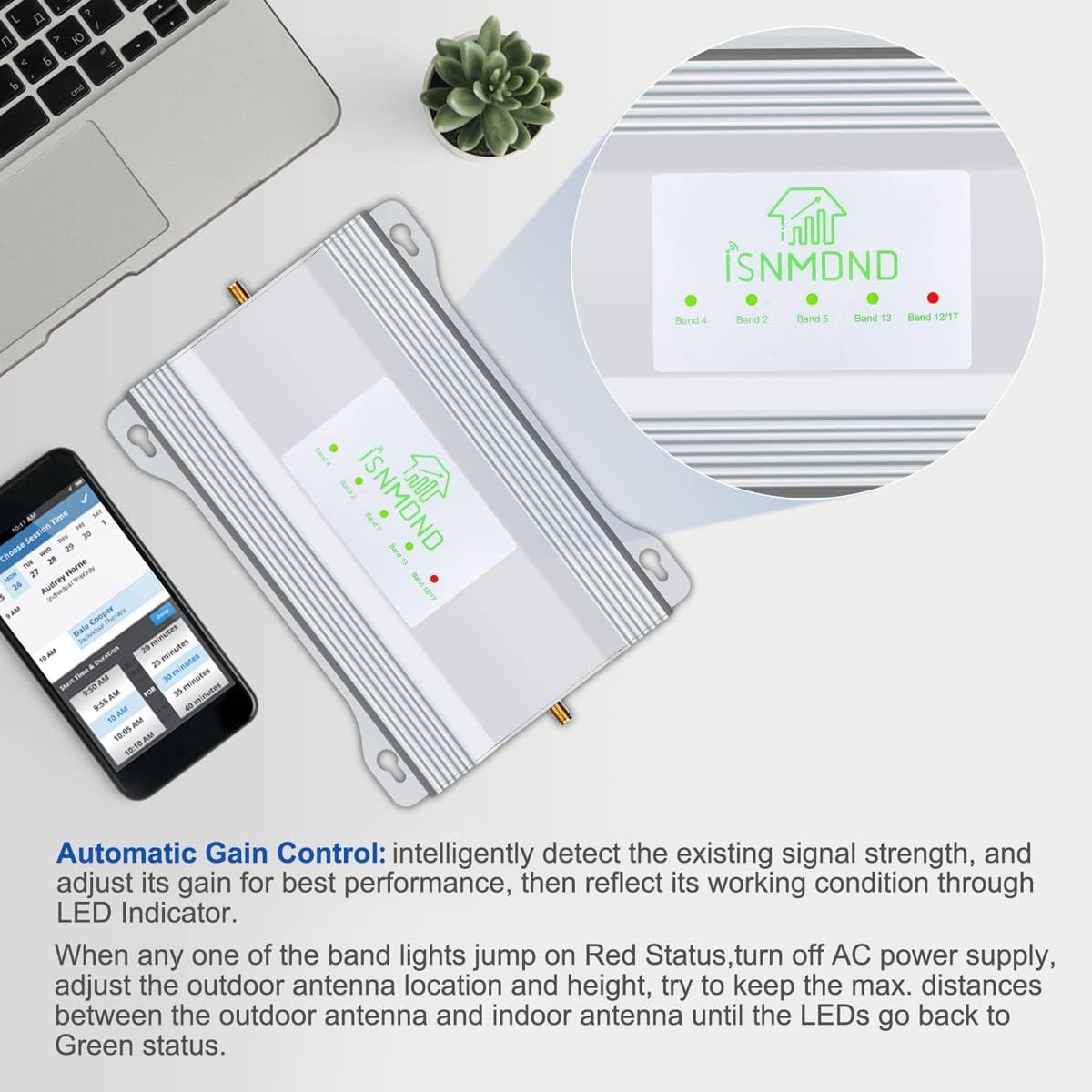 Cell Phone Booster for 4G LTE & 5G up to 6,000 sq ft I662391