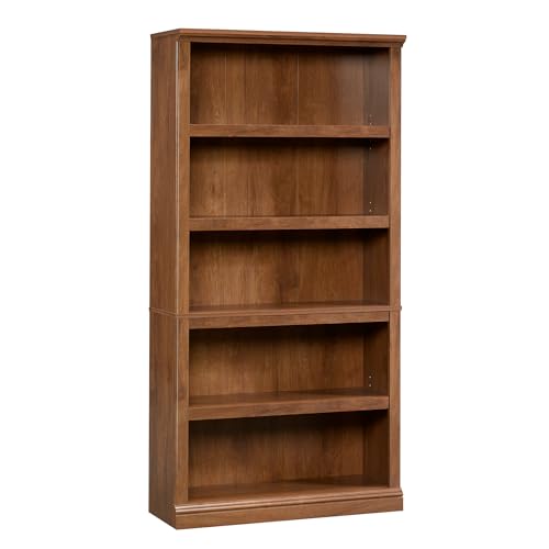 5 Tier Wooden Bookcase Bookshelf in Chalked Chestnut P9155