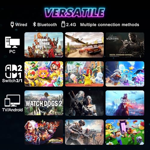 RGB Wireless Controller for Nintendo Switch and PC K486825
