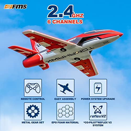 EDF Jet Remote Control Airplane 80mm Ducted Fan 12-Blade 6 Channel PNP V942