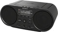 Black Portable CD Boombox with AM/FM Radio J801773