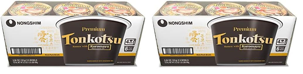 6 Paper Bowls Tonkotsu Ramen with Black Garlic Oil B6150