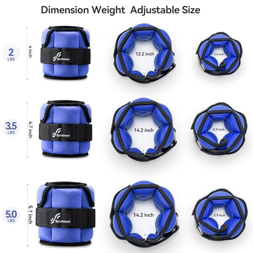 1 Pair Adjustable Ankle Weights L497