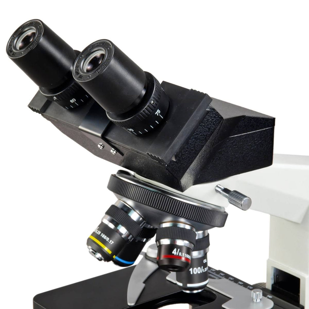 40X-1600X Compound Binocular Biological Microscope with LED Light B536292