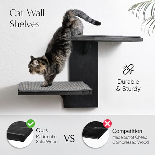 Cat Wall Shelves with Sisal Scratching Post P518