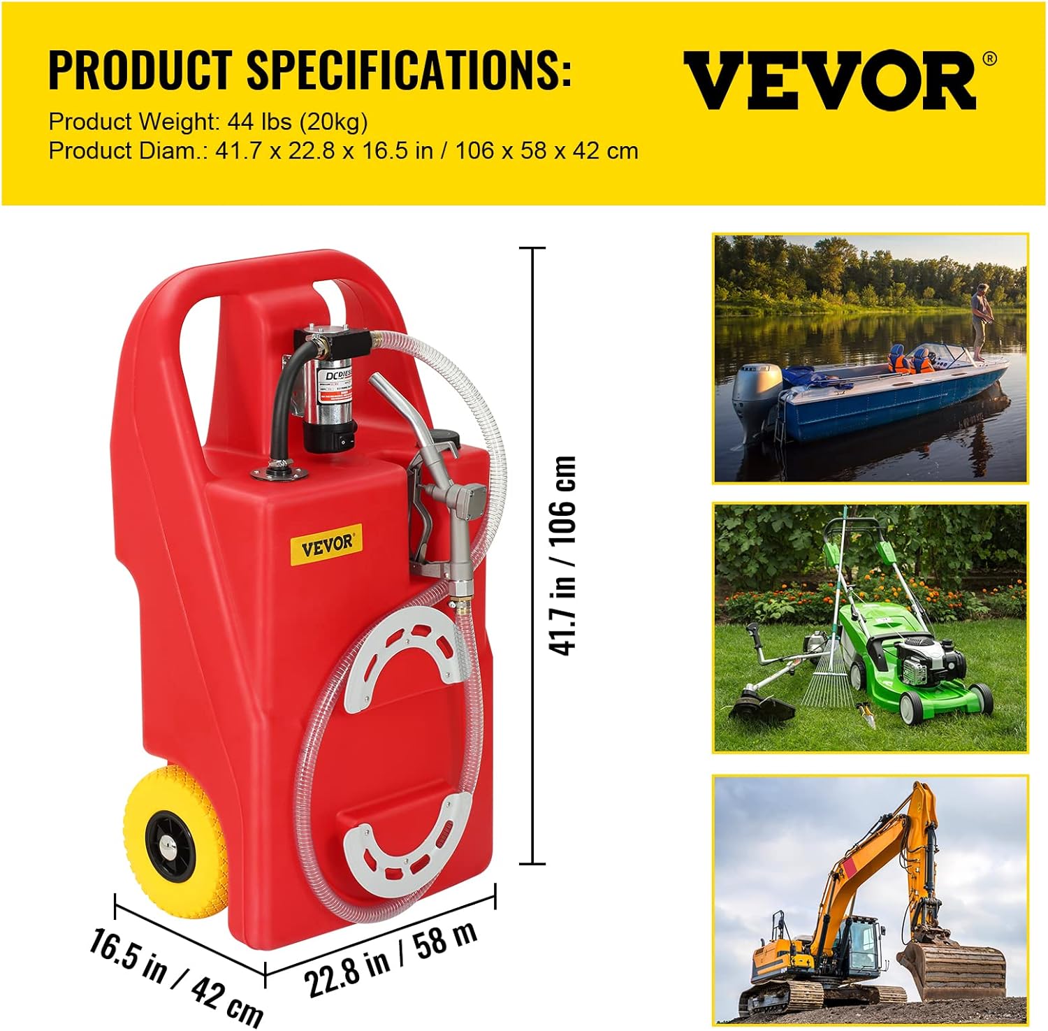 32 Gallon Diesel Fuel Container with 12V DC Transfer Pump Z493