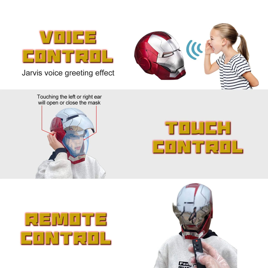 Iron Man Helmet Electronic Mask with Sounds & LED Eyes 1:1 Model R510435