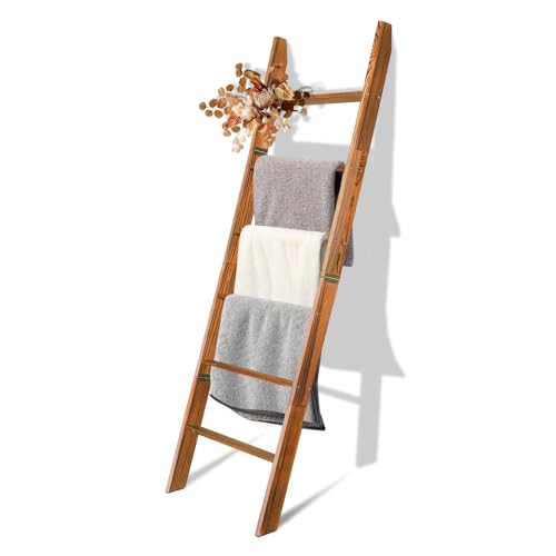 6-Tier Wooden Blanket Ladder Shelf T960887
