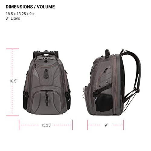 Black 19-Inch Laptop Backpack A203
