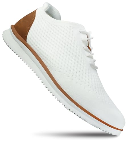 Men's Dress Sneakers Casual Walking Shoes Oxfords Mesh Comfortable Lightweight Breathable Lace-Up X287